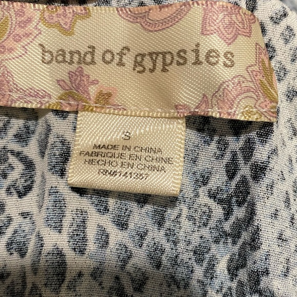 Band of Gypsies womans snake skin print silk feel blazer size small - Picture 4 of 6